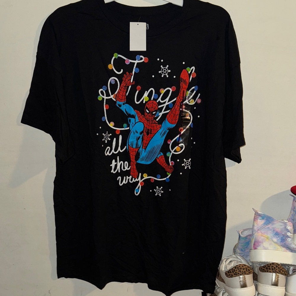 Marvel Black Spider-Man Short Sleeve Tee